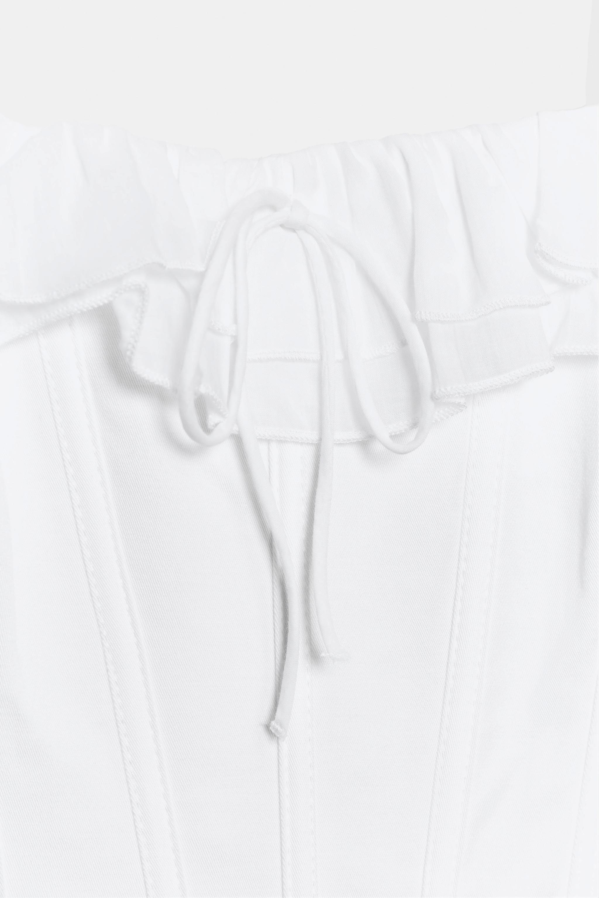 RUFFLED CORSET TOP